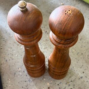 Wooden Salt and Pepper Shakers
